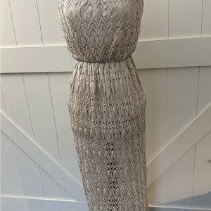 Forever 21 gold strapless Maxi Dress